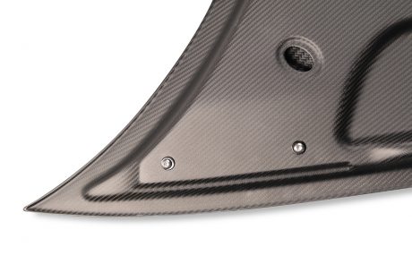 Porsche Carbon Fiber Hood Closeup Bottom